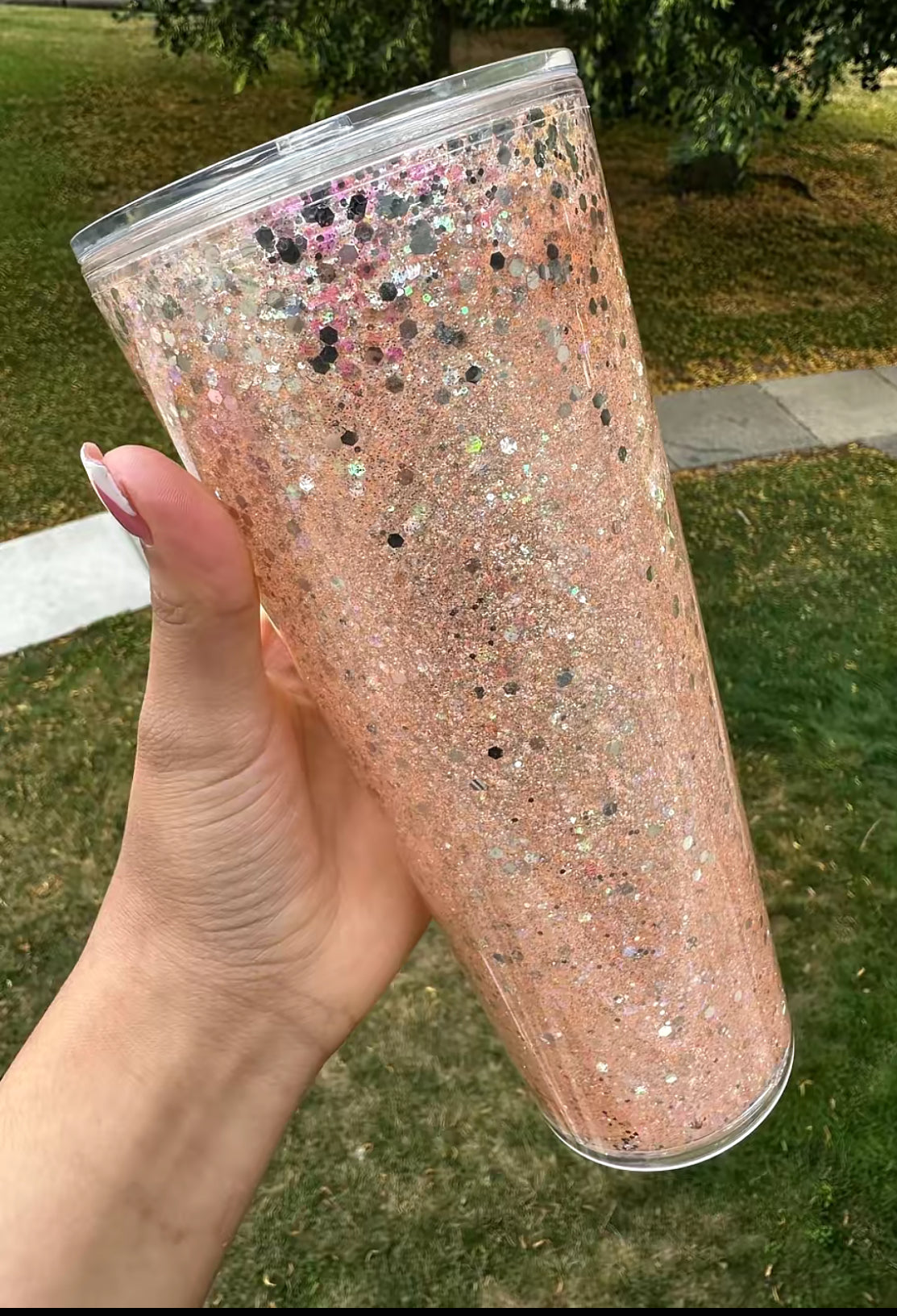 24oz Acrylic Snow Globe Cups