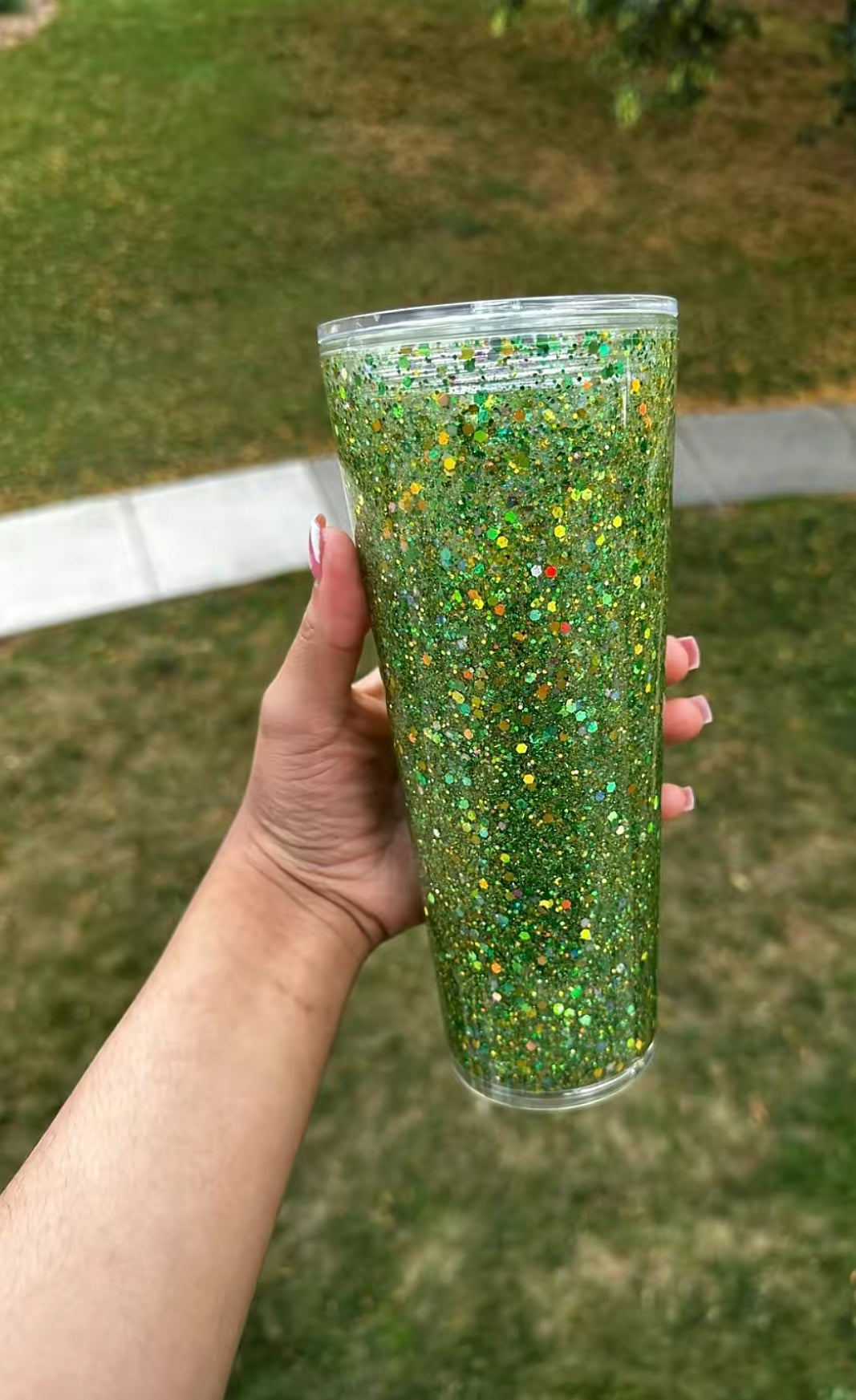 24oz Acrylic Snow Globe Cups